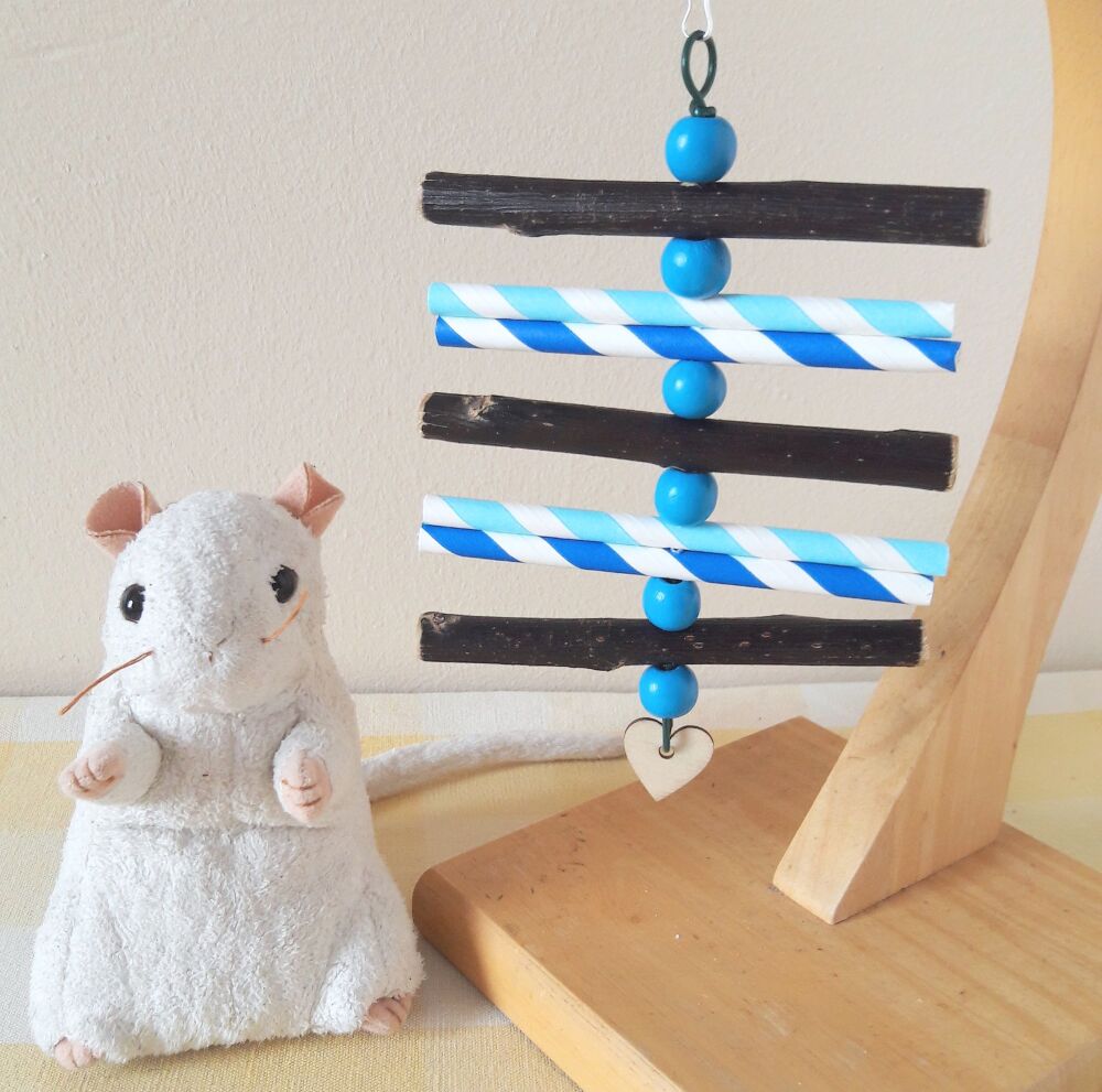 Blue Beaded Dark Willow Shredder Chew Toy - UK Homegrown