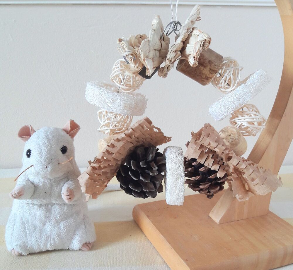 Multi Texture Natural Shredder Chew Ring