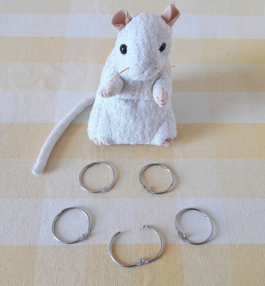 Set of 5 Rope Ring Clips - 35mm