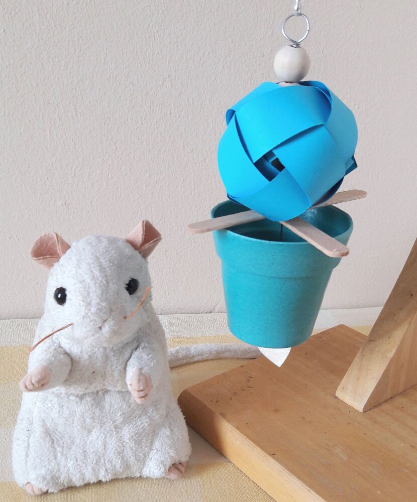 Blue Hanging Small Pot Forager