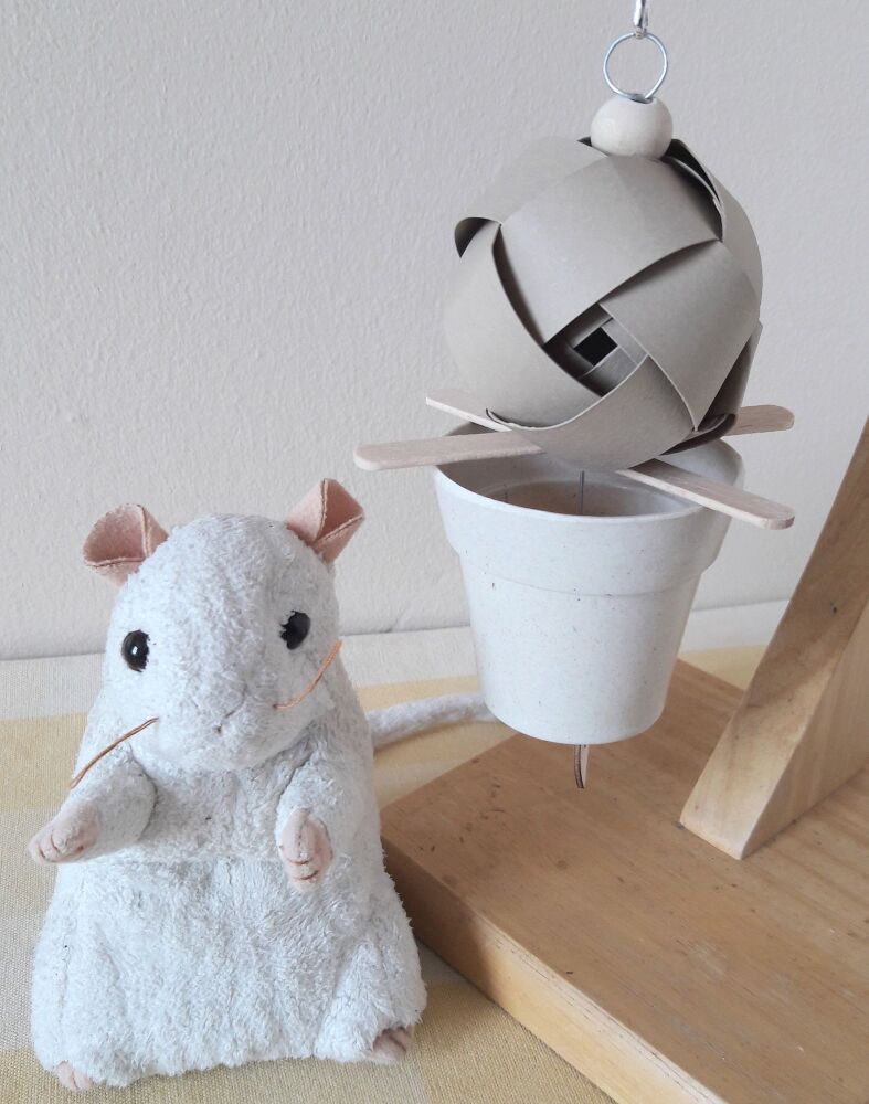 Cream Hanging Small Pot Forager