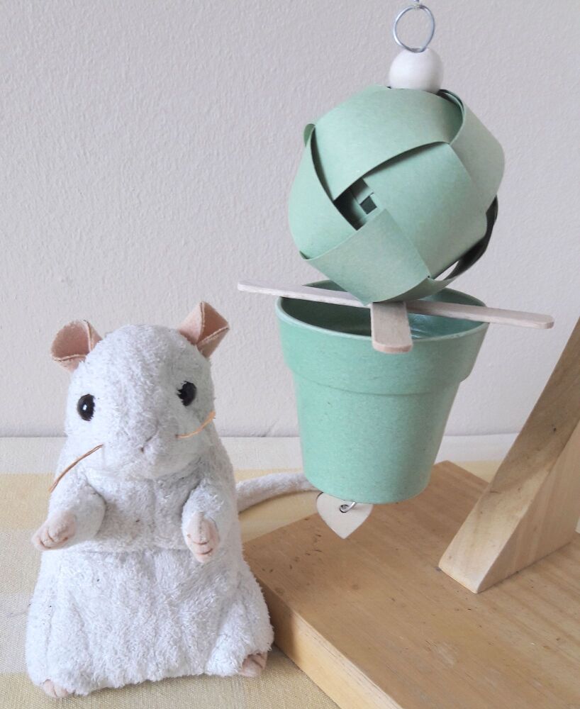 Green Hanging Small Pot Forager