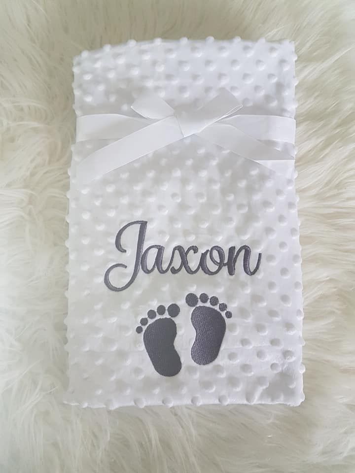 Personalised Footprints Blanket