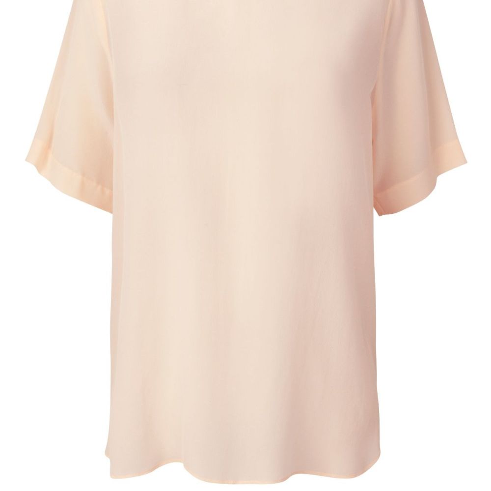Tonga Creme de Peche Silk Top