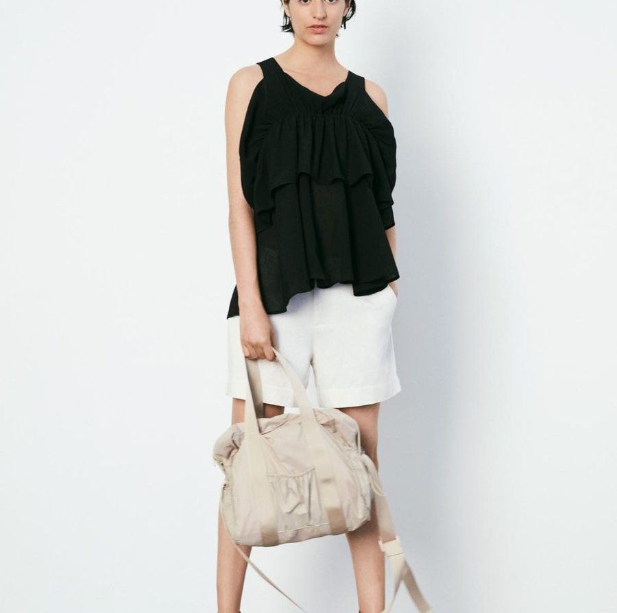 Rabens Saloner Jeanine Airy Frill Top