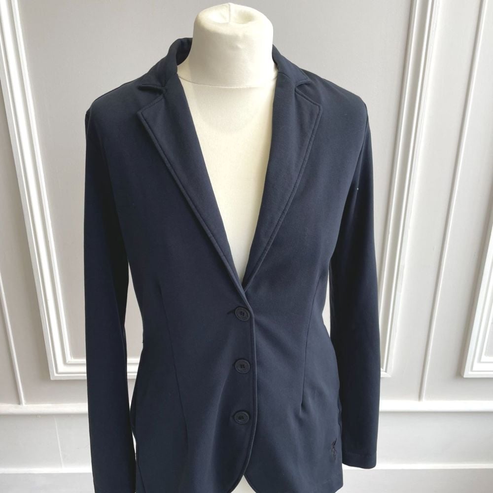 European Culture Navy Jacket with Back Detail
