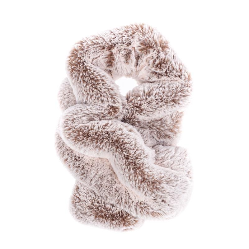 Helen Moore Faux Ruffle Scarf in Cappuccino