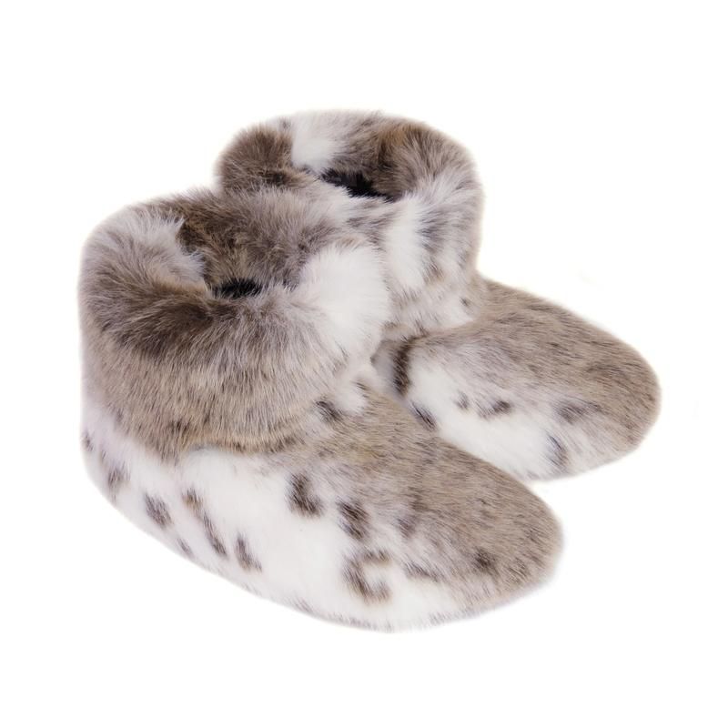 Helen Moore Faux Fur Slipper Boots in Lynx