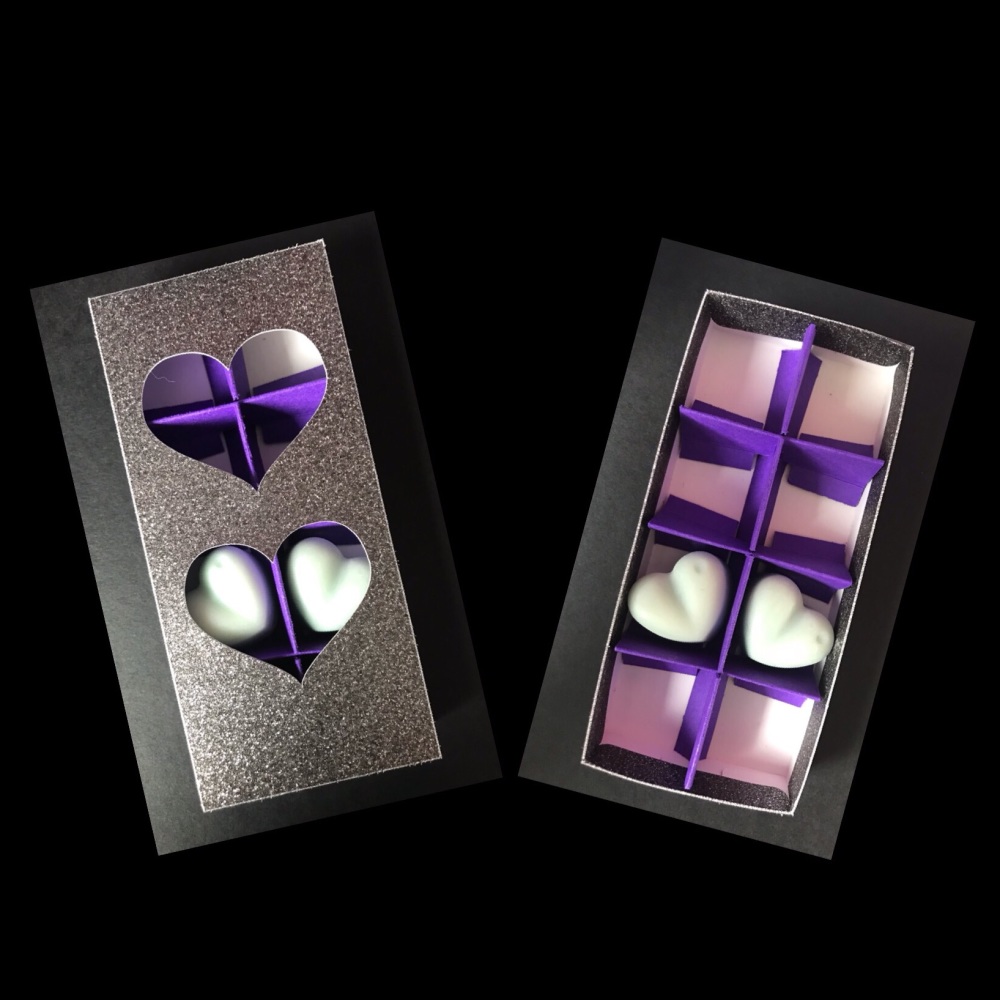   Heart Presentation Box (holds 8 hearts) (Made to Order)
