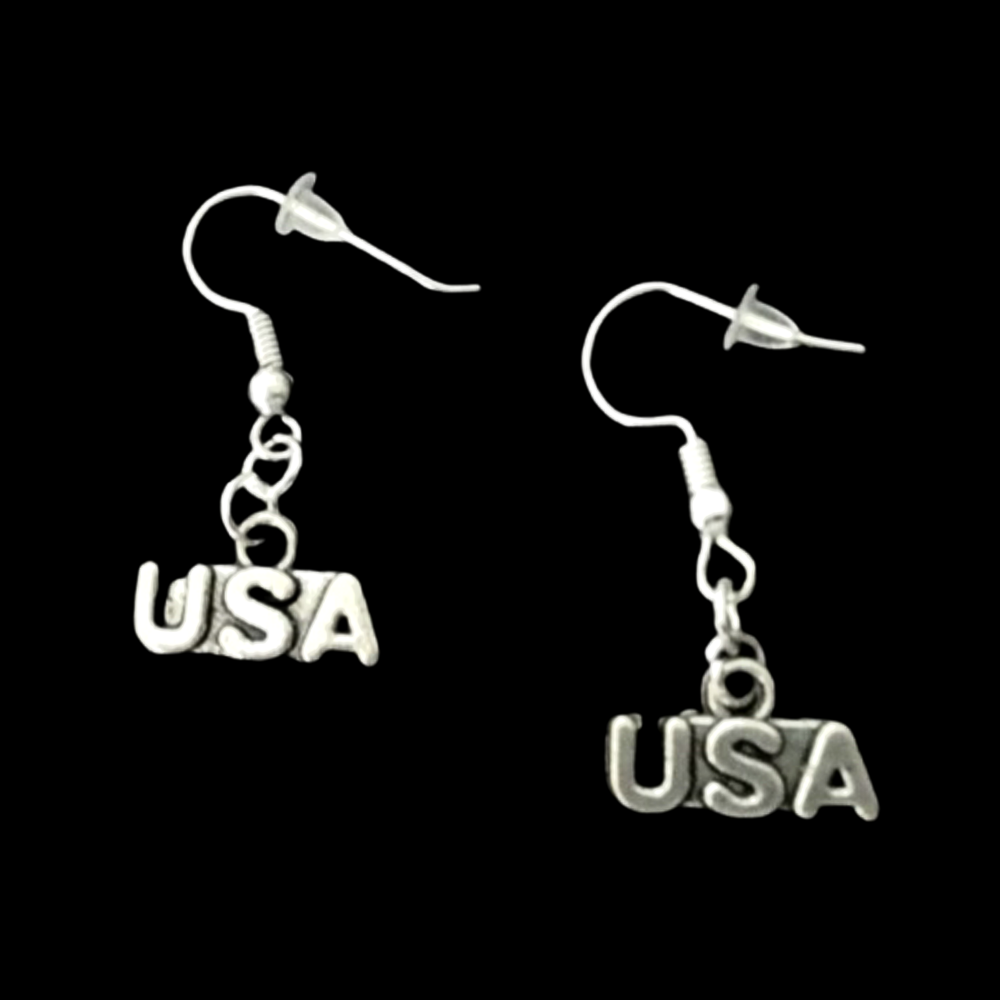 *No.67 USA Charm Earrings