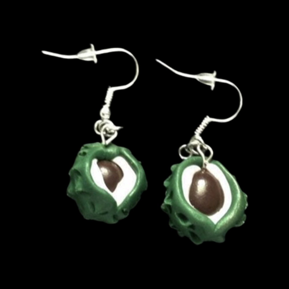 *No.69 Conker Earrings
