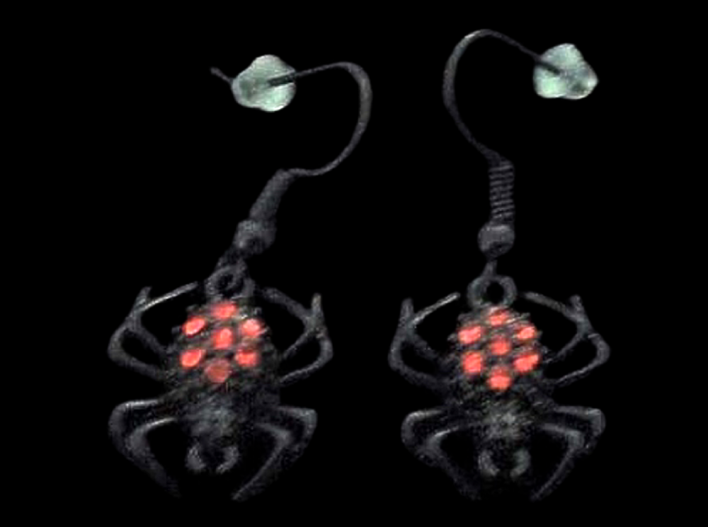 *No.895 Small Spider Earrings