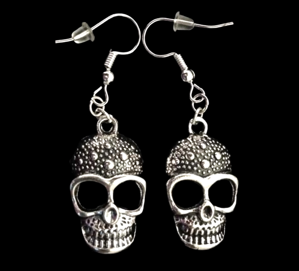*No.949 Large Skull Earrings