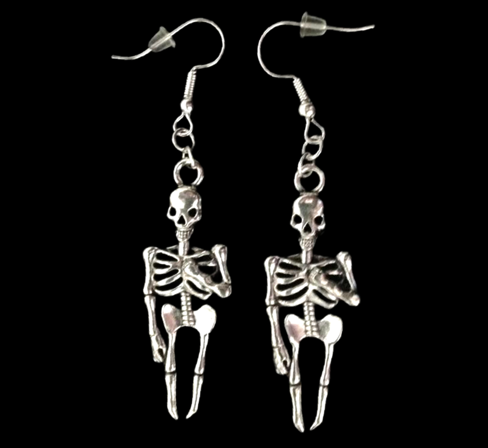 *No.954 Large Skeleton Earrings