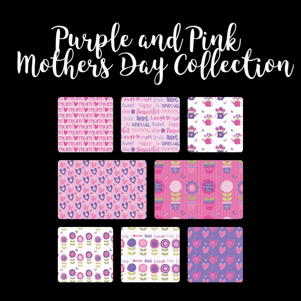 Purple and Pink Mother's Day Card Design