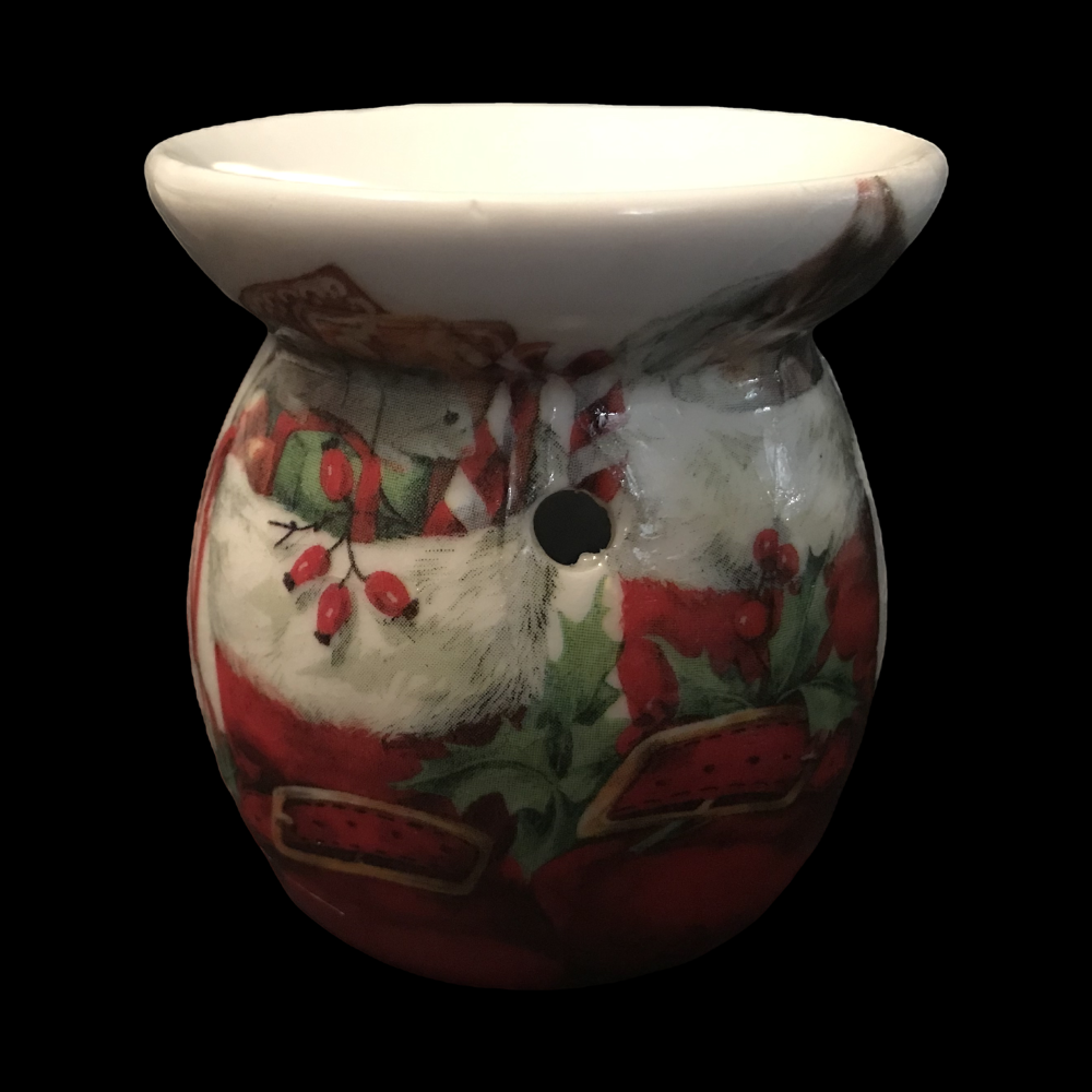 Hand Decorated Christmas Boots Tea Light Burner