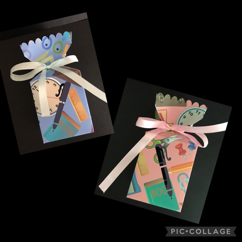 Large Teachers Thank you Cracker Box with Pen Cut out (Made to Order)