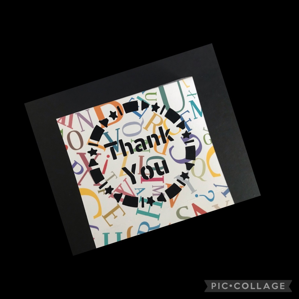 Thank You with Crayons Home Bargains Box Sleeve Female