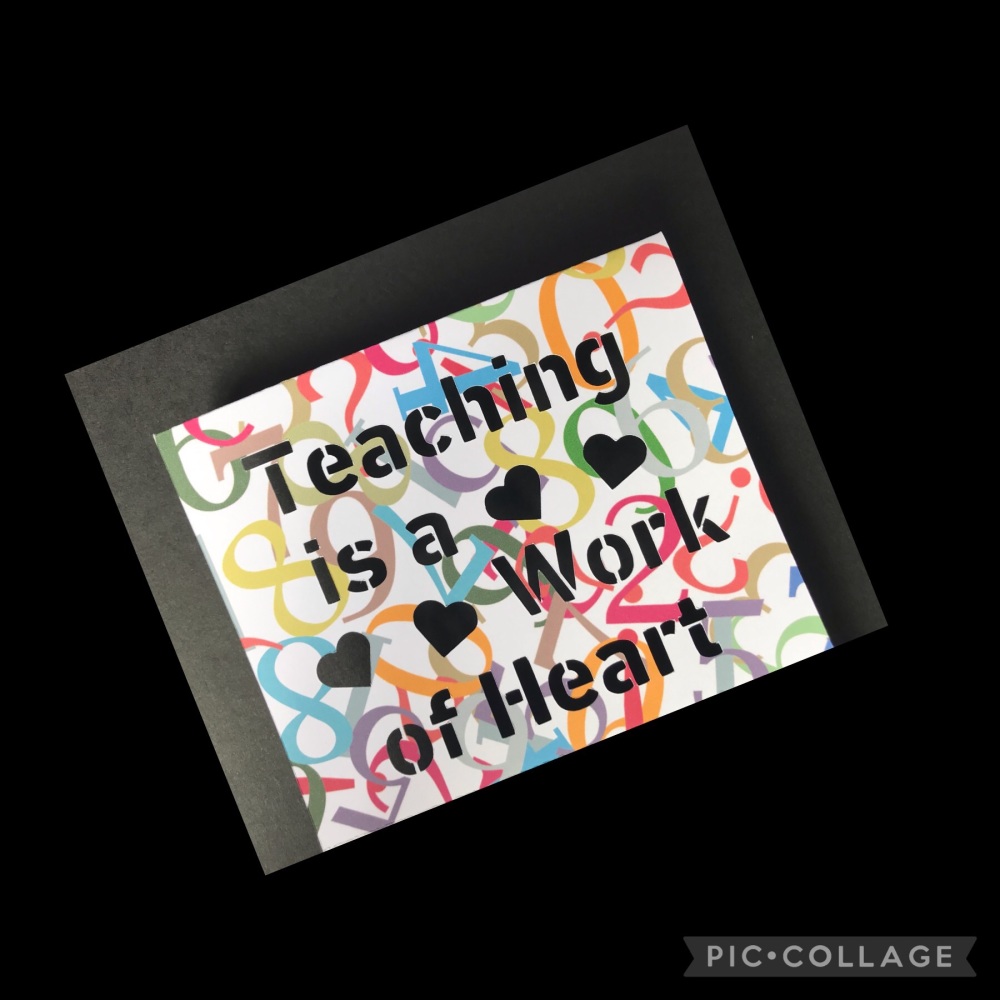 Teaching is a Work of Heart Home Bargains Box Sleeve