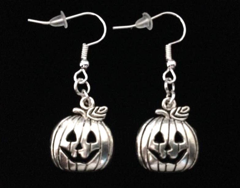 *No.875 Pumpkin Face Earrings