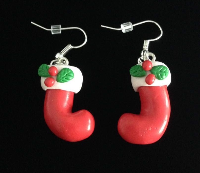 *No.1151 Christmas Stocking Earrings