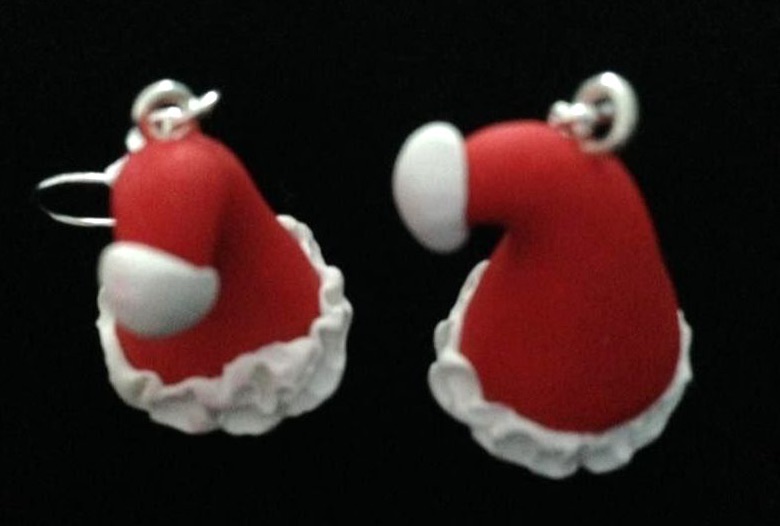 *No.1158 Santa's Hat Earrings