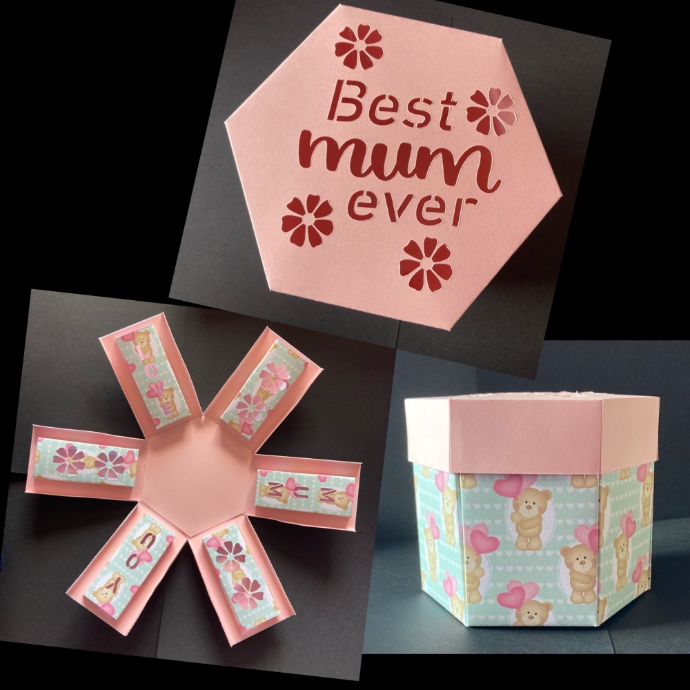 Best Mum Ever, Mother&rsquo;s Day Themed Exploding Box (Made to Order)
