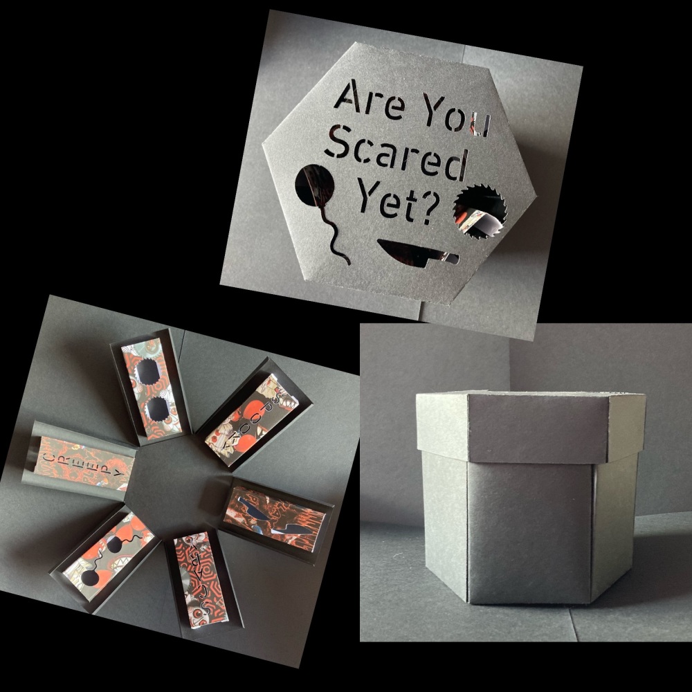 Are You Scared Yet? Halloween Themed Exploding Box (Made to Order)