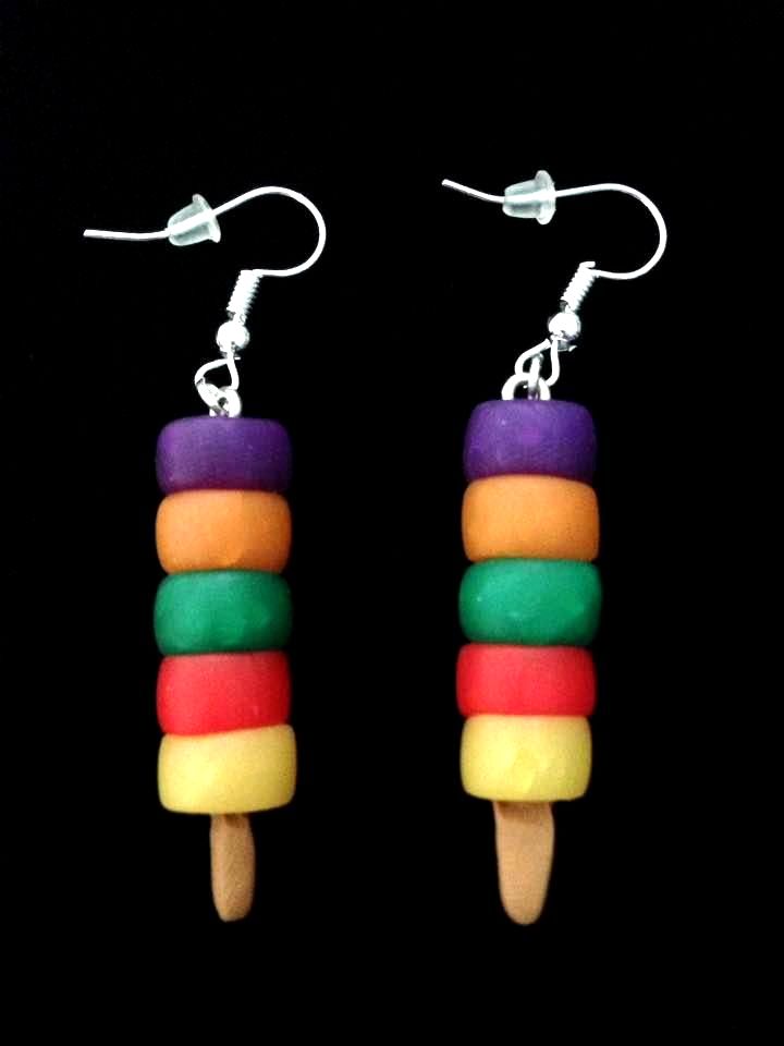*No.412 Multicoloued Lolly Charm Earrings