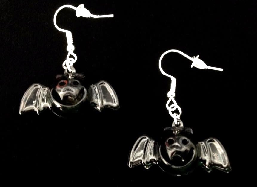 *No.893 Bat Bell Earrings