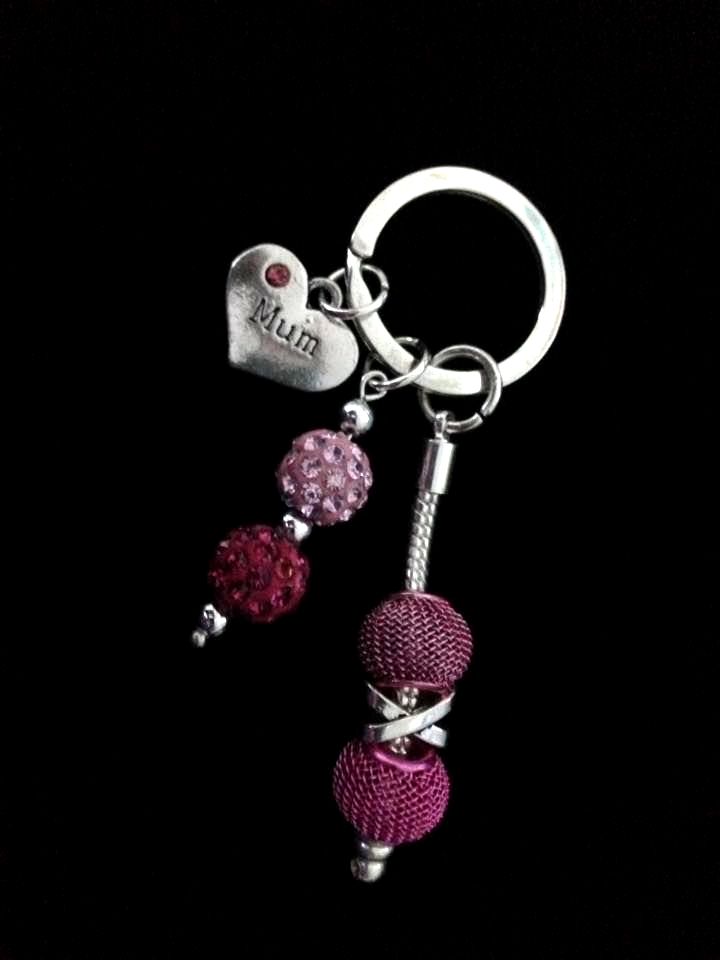 No.3 Pink Mum Keyring