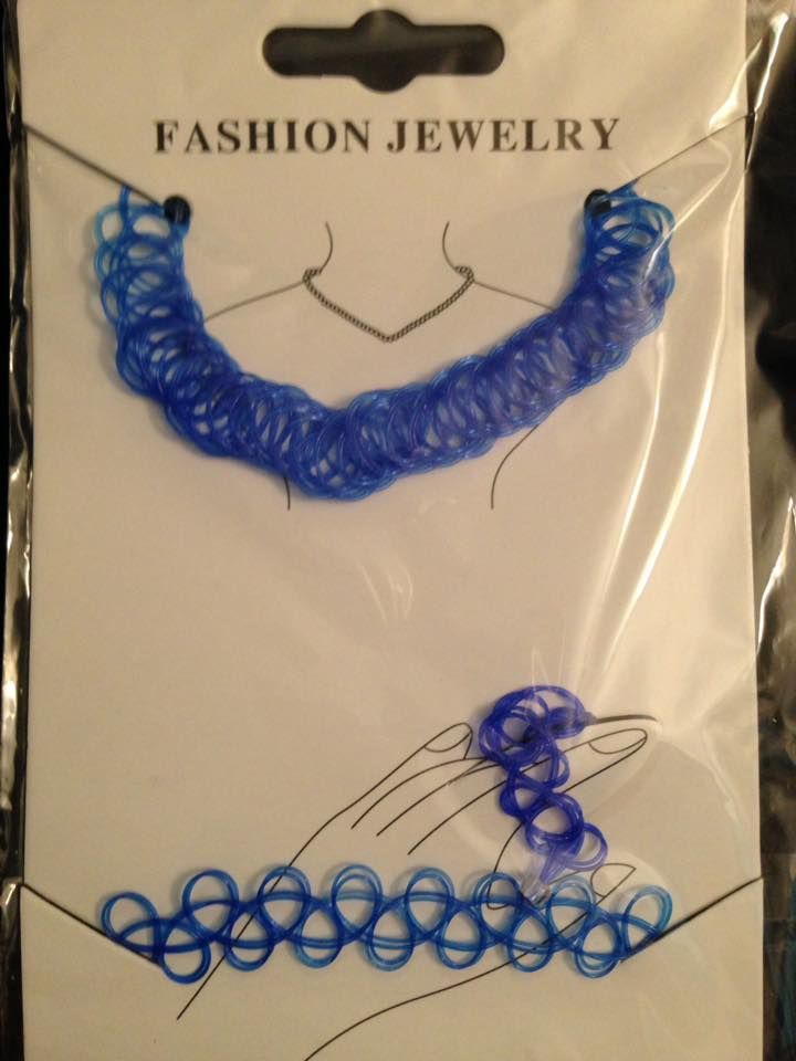 No.50 Blue Net Jewellery Set