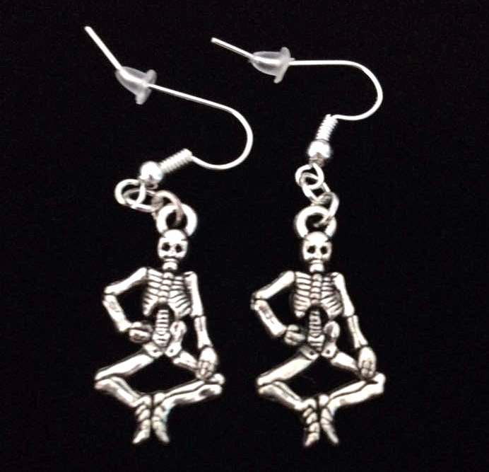 *No.936 Dancing Skeleton Earrings