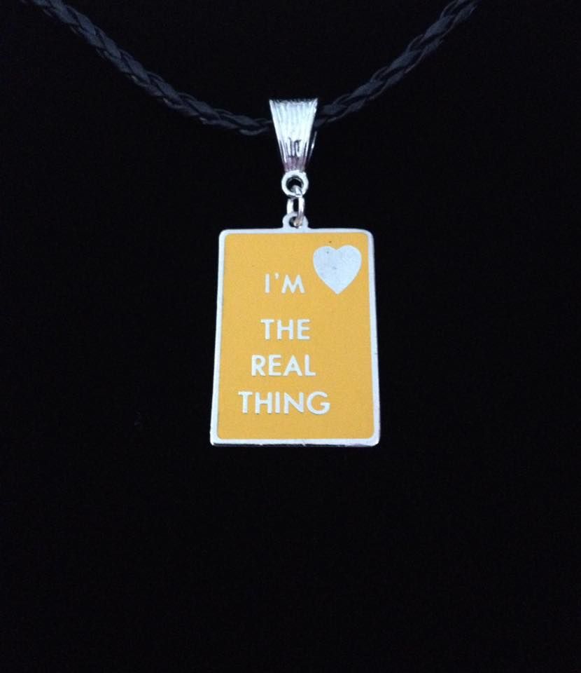 No.13 Im the Real Thing Sign Necklace
