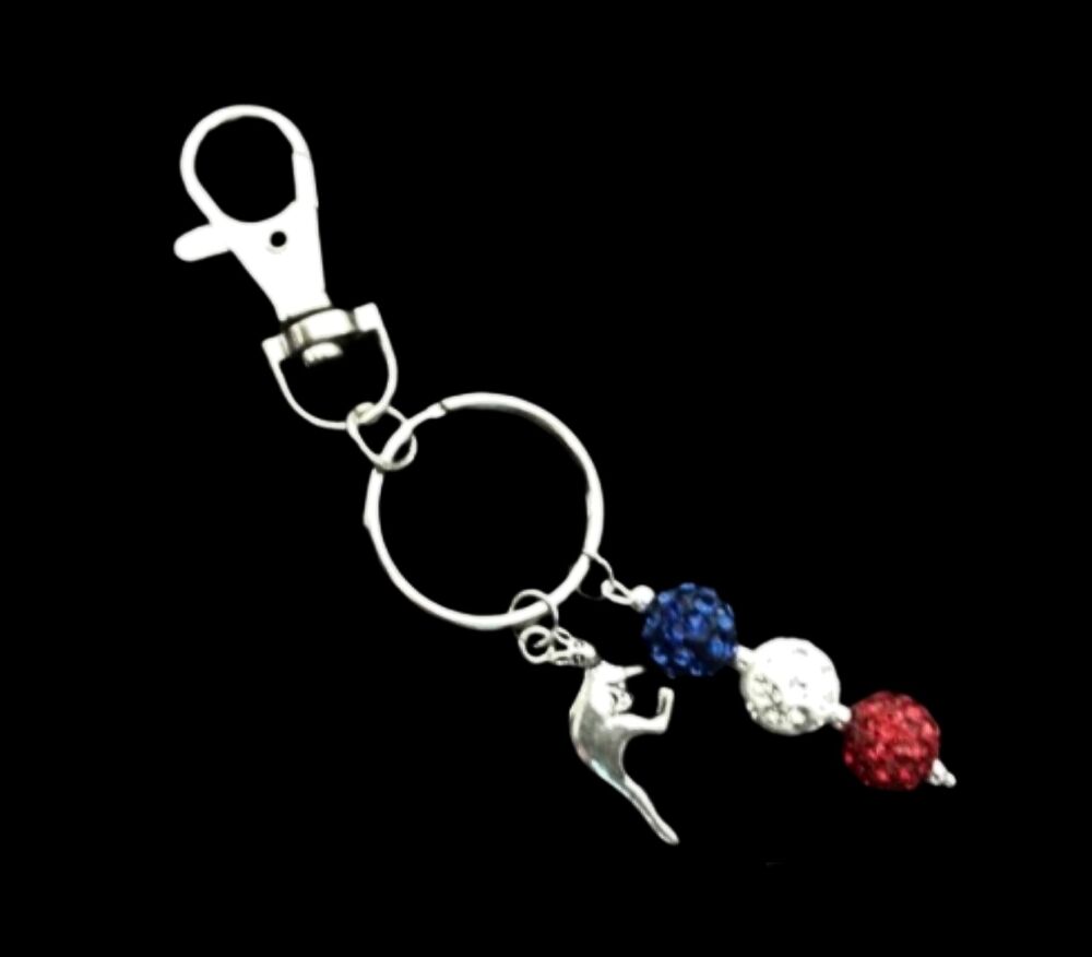 *No.69 Australian Themed Kangaroo Keyring