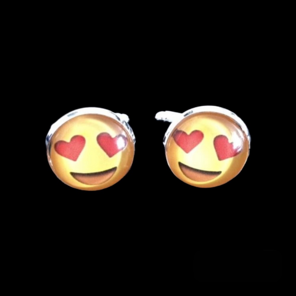 No.28 Heart Eyes Emoji Cufflinks