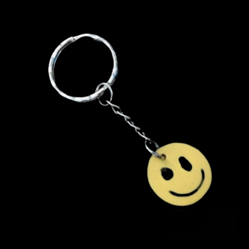 No.56 Smiley Face Charm Keyring