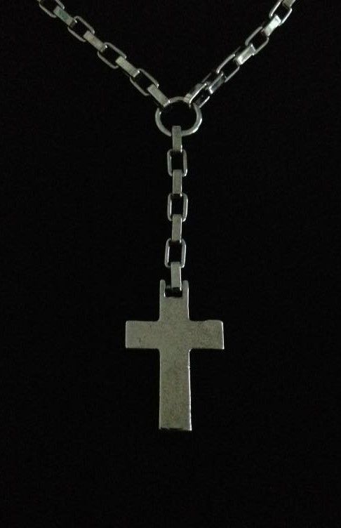 No.31 Grey Cross Necklace
