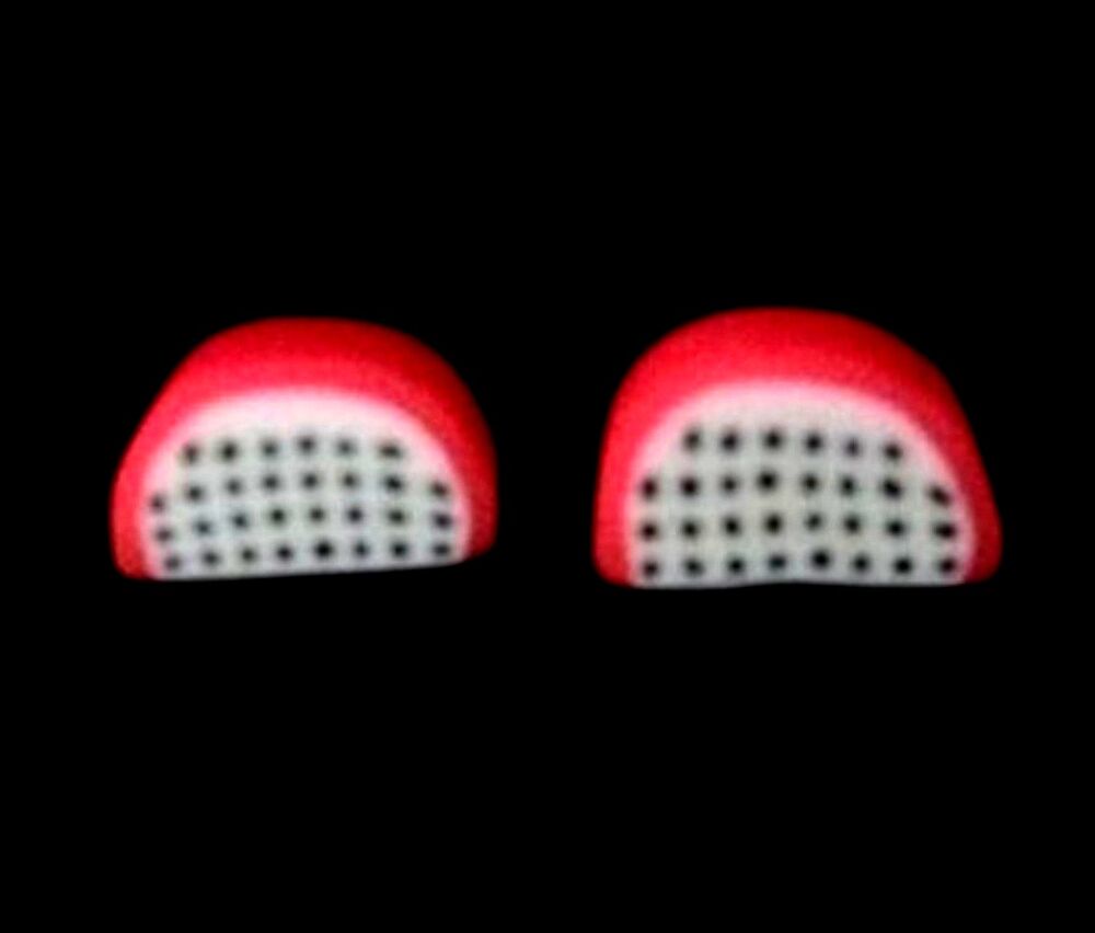 *No.602 Mini Dragon Fruit Slice Stud Earrings