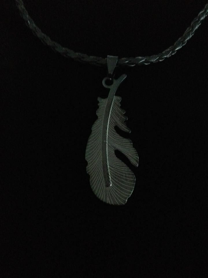 No.78 Black Feather Necklace