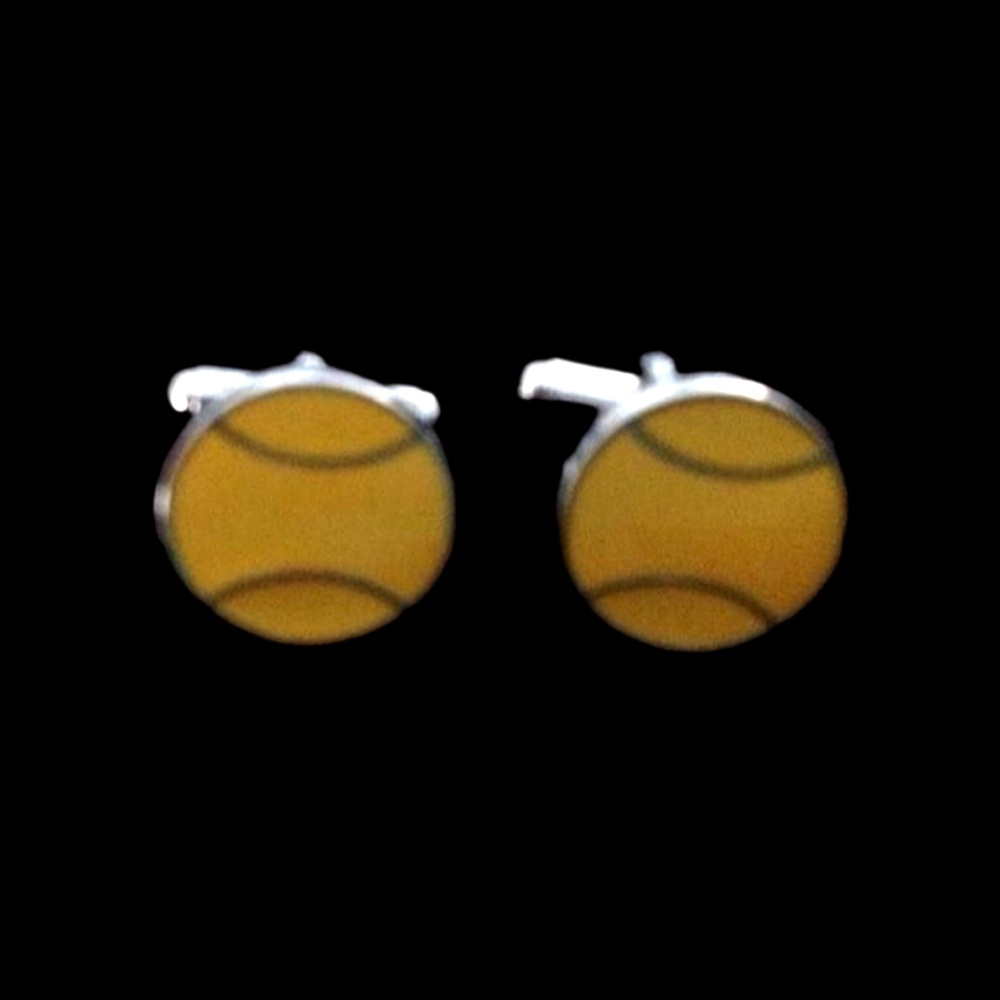 No.510  Tennis Ball Cufflinks