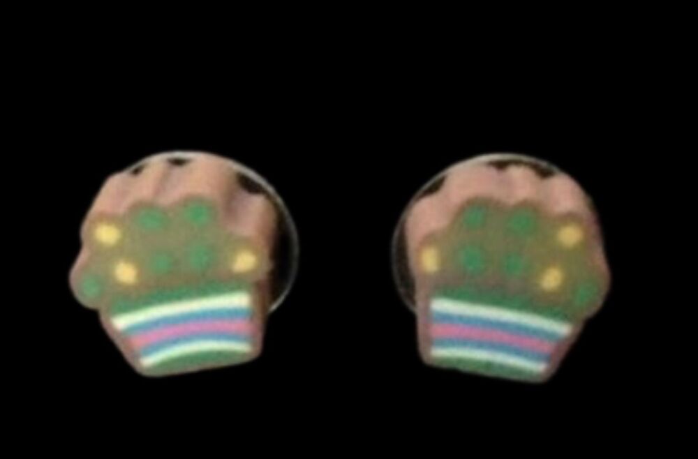 *No.526 Mini Cake Stud Earrings