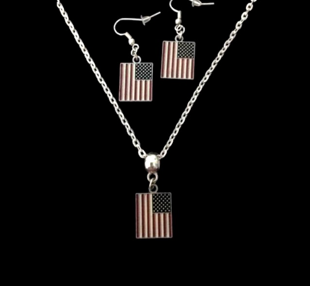 No.36 American Flag Jewellery Set