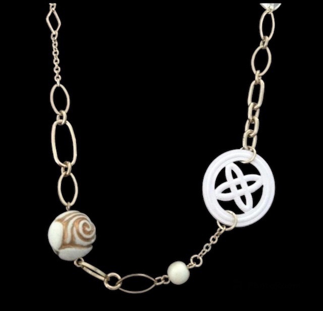 No.32 Longline Chain and Bead  Necklace