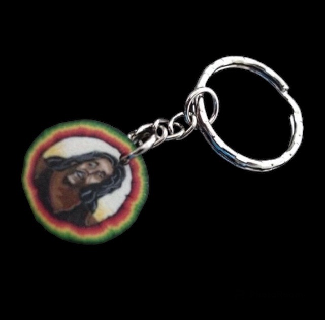 No.16 Mans Head Charm Keyring