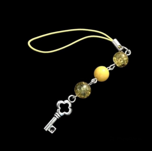 No.51 Yellow Key Charm Lanyard