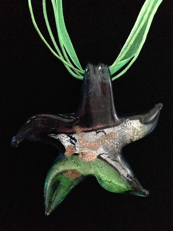 No.64 Starfish Shaped Glass Necklace