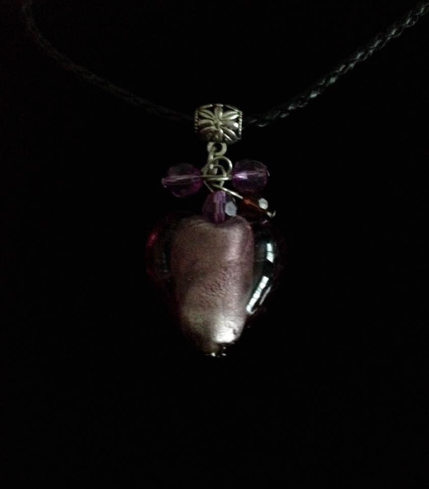 No.87 Purple Heart Pendent Necklace