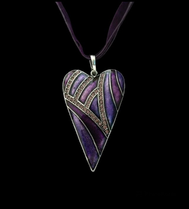 No.35 Purple Heart Necklace