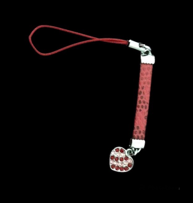 No.9 Red and Pink Heart Lanyard